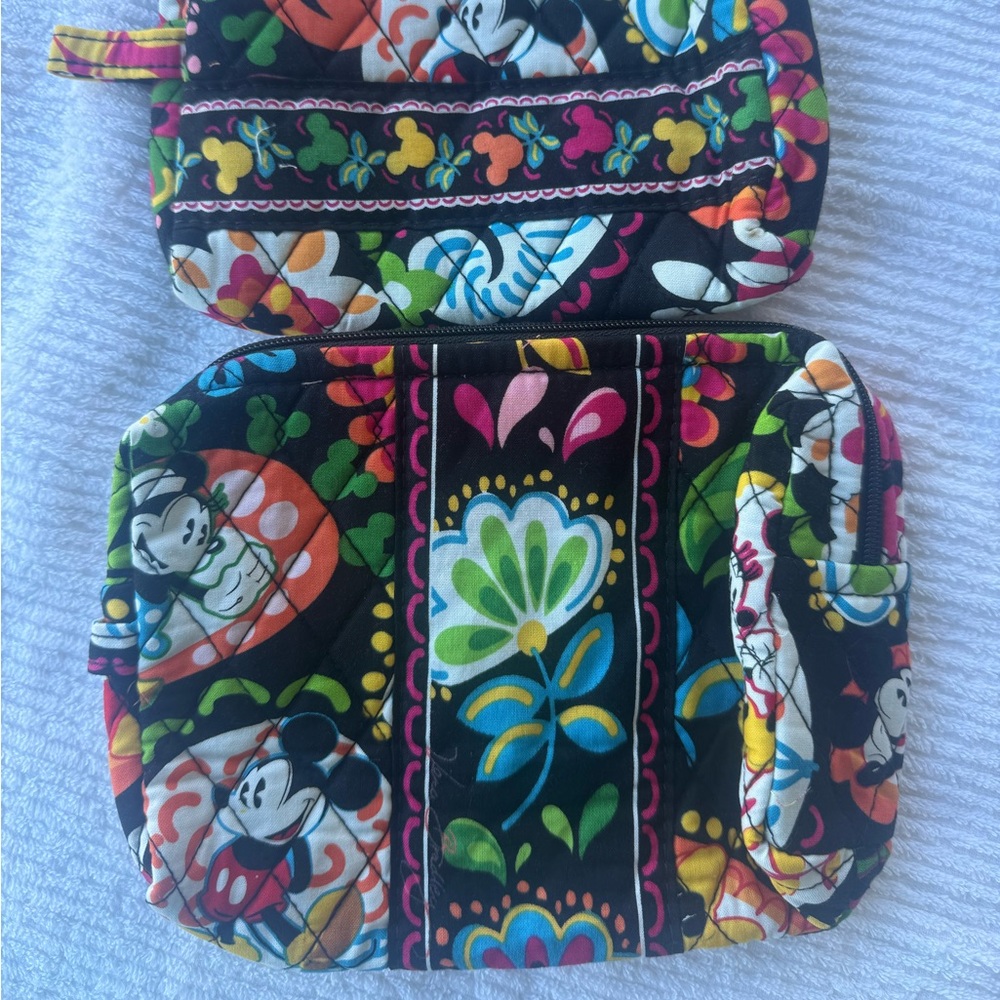 Vera Bradley medium and small cosmetic bags Disney collection